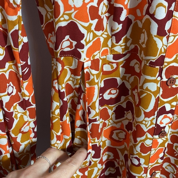 CAbi 70s style Daydream Floral Long Sleeve Dress - Multicolor XS - Picture 14 of 15